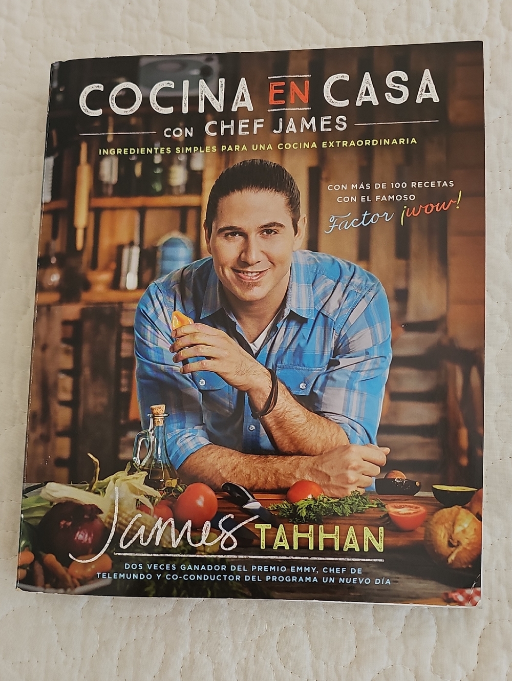 Cocina en Casa con Chef James Tahhan Cookbook Spanish Paperback 100+ Recipes